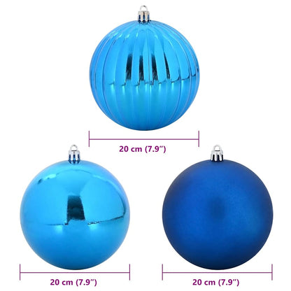 Weihnachtsbaumkugel Set XXL 4 pcs Blau Kunststoff