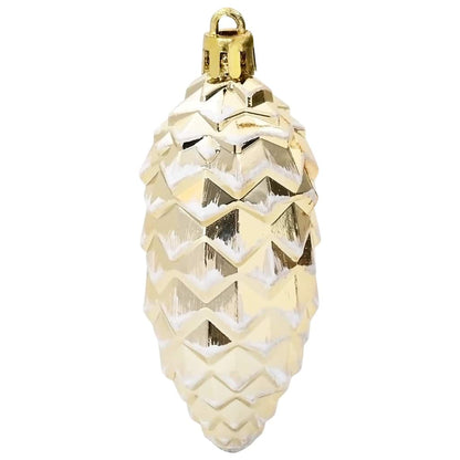 Weihnachts-Tannenzapfen Ball 40 pcs Gold Kunststoff