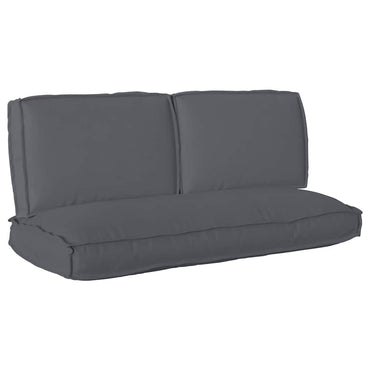 vidaXL Ensemble de coussins de palette 3 pcs Anthracite 120 x 50 x 12 cm Tissu Oxford