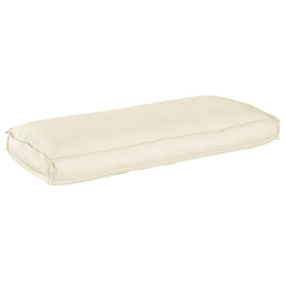 vidaXL Lot de 3 coussins de palette Crème 120 x 50 x 12 cm Tissu Oxford