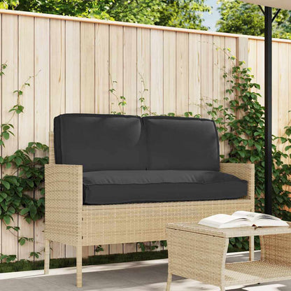 vidaXL Ensemble de 3 Coussins de Palette Tissu Oxford Noir 120 x 50 x 12 cm