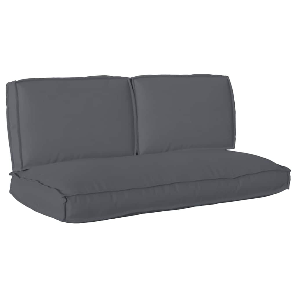vidaXL Ensemble de coussins de palette 3 pcs Anthracite 120 x 60 x 12 cm Tissu Oxford