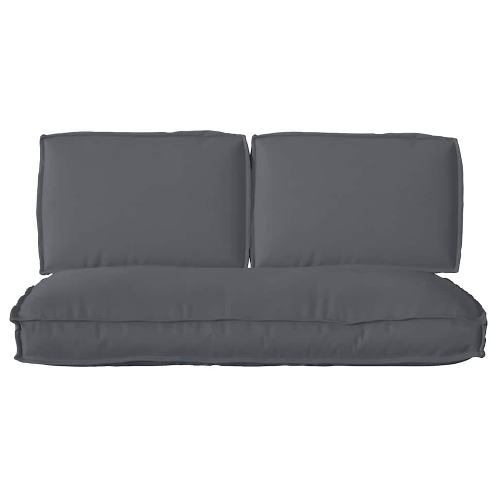 vidaXL Ensemble de coussins de palette 3 pcs Anthracite 120 x 60 x 12 cm Tissu Oxford