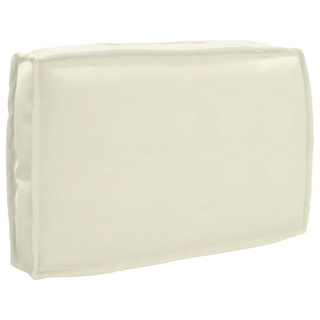 vidaXL Set de coussins pour palette 3 pcs Crème 120 x 60 x 12 cm Tissu Oxford
