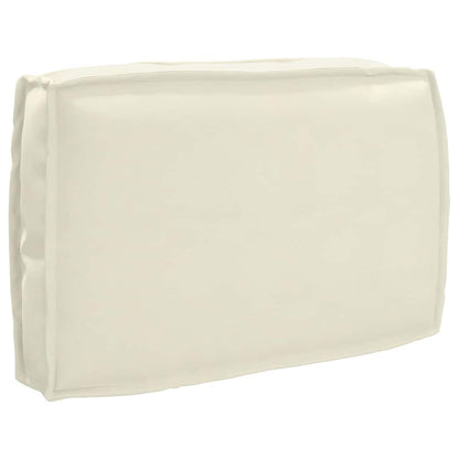 vidaXL Set de coussins pour palette 3 pcs Crème 120 x 60 x 12 cm Tissu Oxford