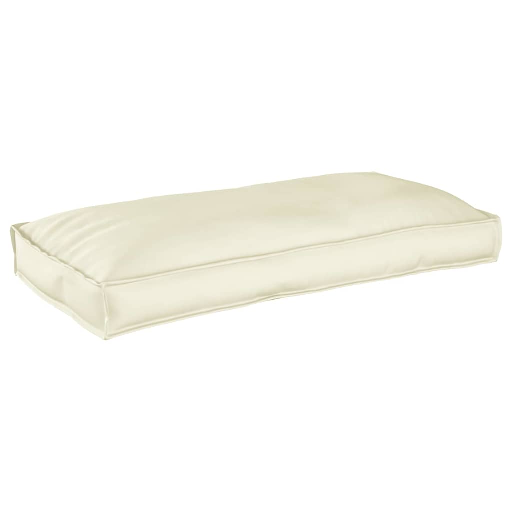 vidaXL Set de coussins pour palette 3 pcs Crème 120 x 60 x 12 cm Tissu Oxford