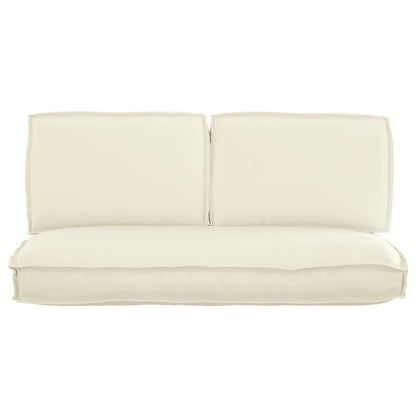 vidaXL Set de coussins pour palette 3 pcs Crème 120 x 60 x 12 cm Tissu Oxford