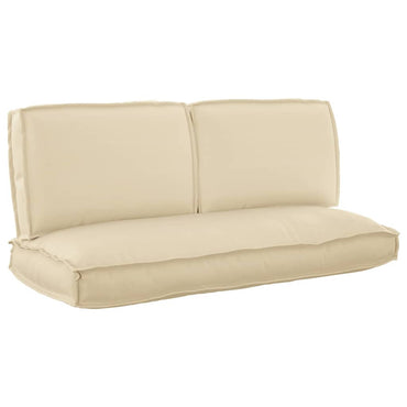 vidaXL Lot de 3 coussins de palette Beige 120 x 60 x 12 cm Tissu Oxford