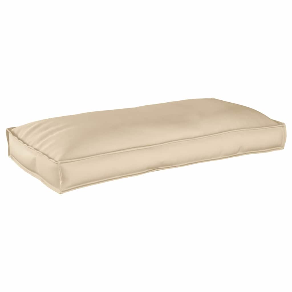 vidaXL Lot de 3 coussins de palette Beige 120 x 60 x 12 cm Tissu Oxford