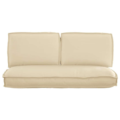 vidaXL Lot de 3 coussins de palette Beige 120 x 60 x 12 cm Tissu Oxford