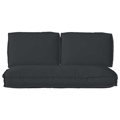 vidaXL Pallet Kissen Set 3 pcs Schwarz 120 x 60 x 12 cm Oxford Stoff