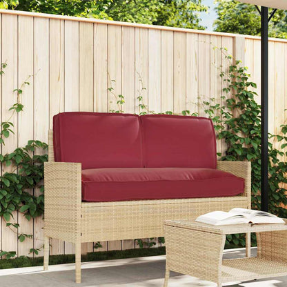 vidaXL Pallet Kissen Set 3 pcs Weinrot 120 x 60 x 12 cm Oxford Stoff