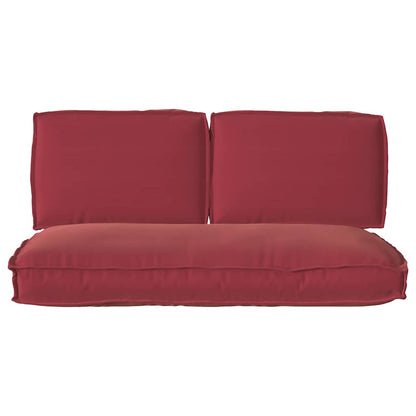 vidaXL Pallet Kissen Set 3 pcs Weinrot 120 x 60 x 12 cm Oxford Stoff