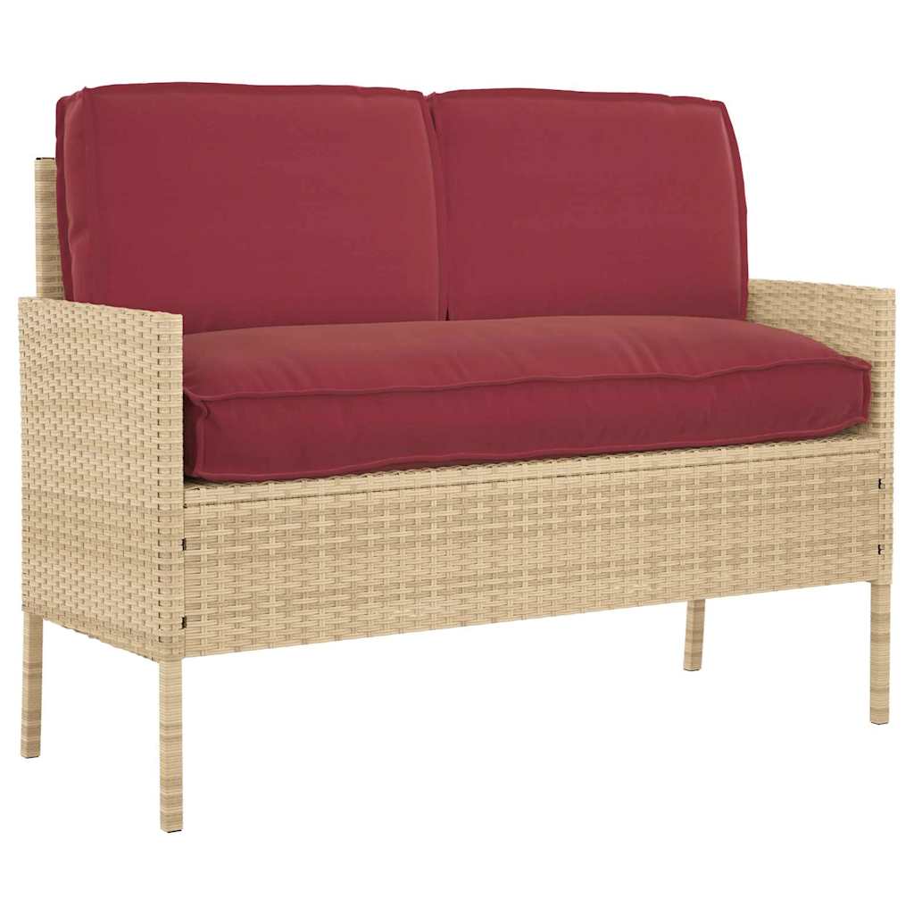 vidaXL Pallet Kissen Set 3 pcs Weinrot 120 x 60 x 12 cm Oxford Stoff