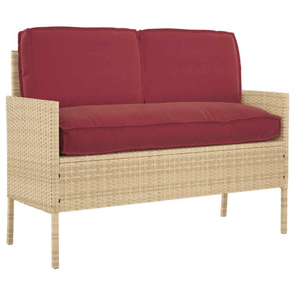 vidaXL Pallet Kissen Set 3 pcs Weinrot 120 x 60 x 12 cm Oxford Stoff