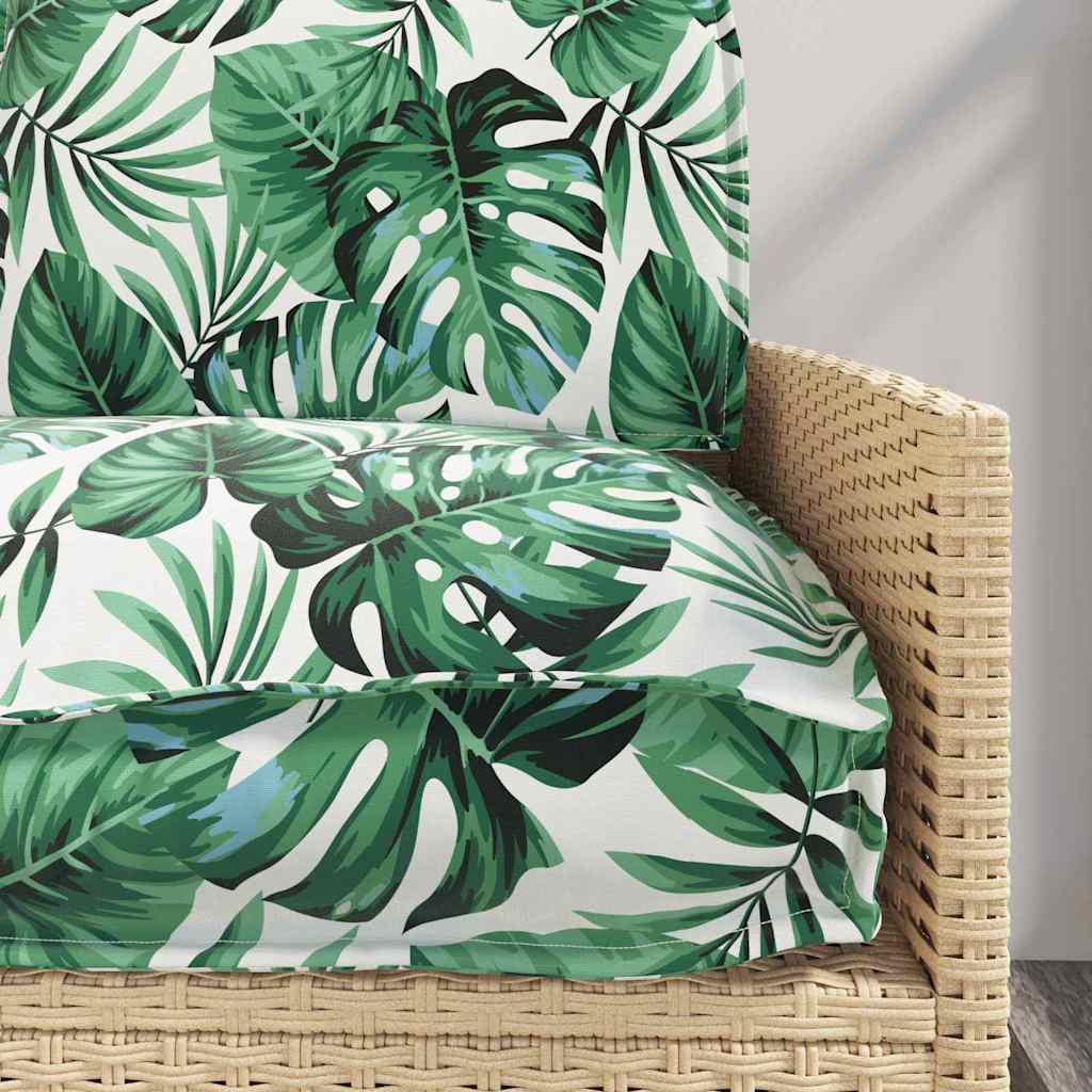 vidaXL Pallet Kissen Set mit Kissen 3 pcs Blattmuster 120 x 60 x 12 cm