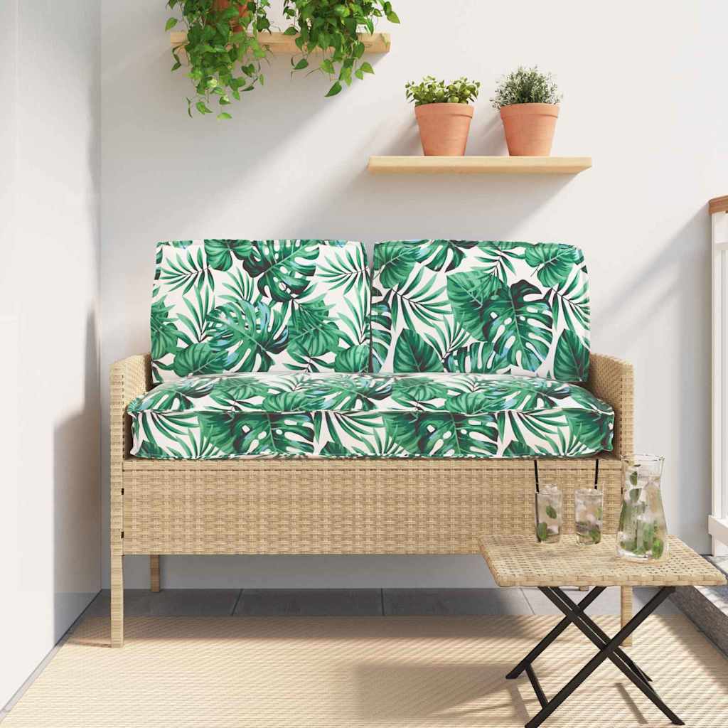 vidaXL Pallet Kissen Set mit Kissen 3 pcs Blattmuster 120 x 60 x 12 cm