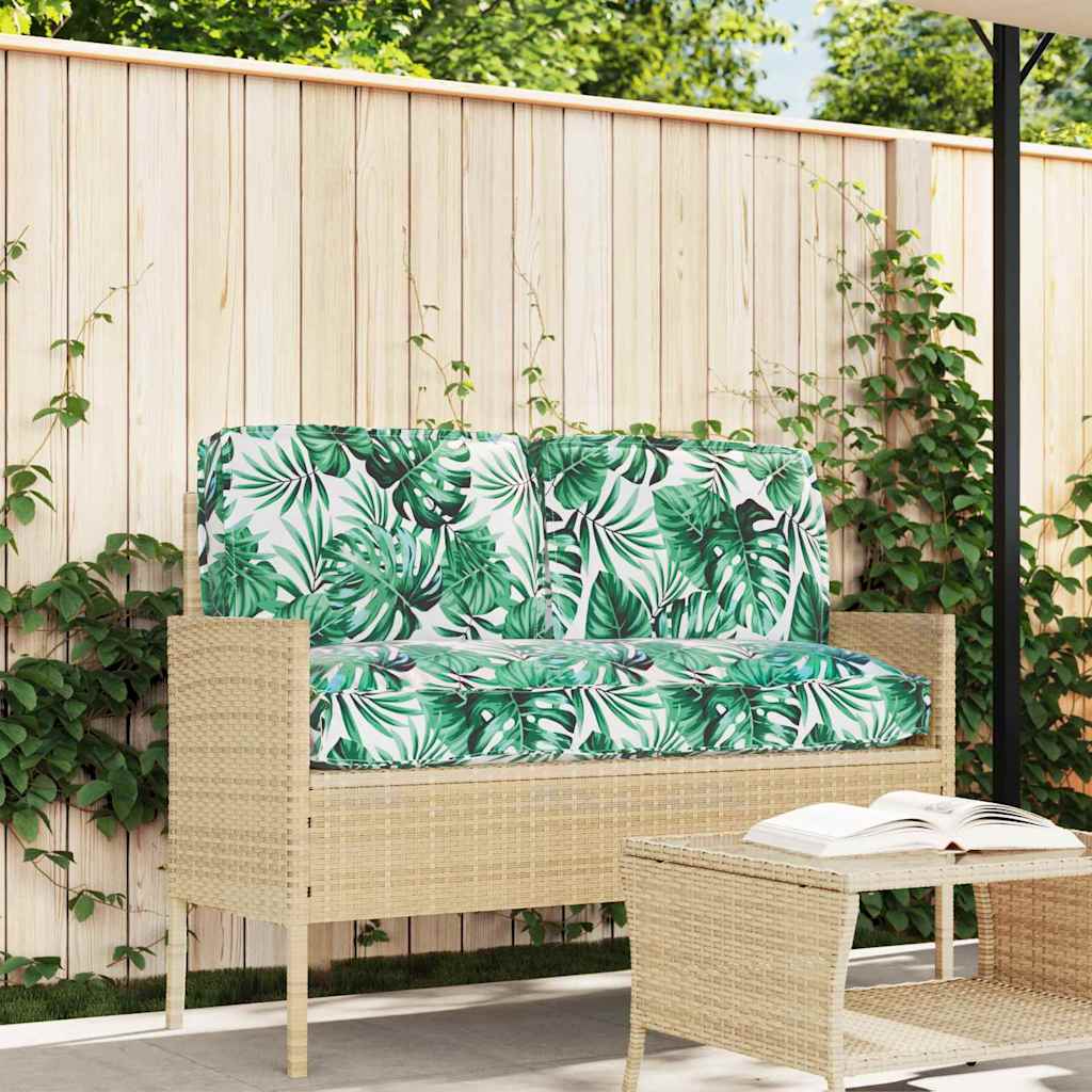 vidaXL Pallet Kissen Set mit Kissen 3 pcs Blattmuster 120 x 60 x 12 cm