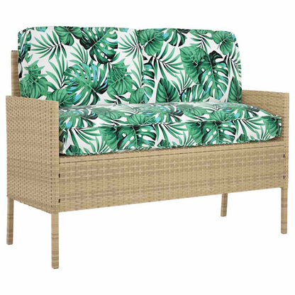 vidaXL Pallet Kissen Set mit Kissen 3 pcs Blattmuster 120 x 60 x 12 cm