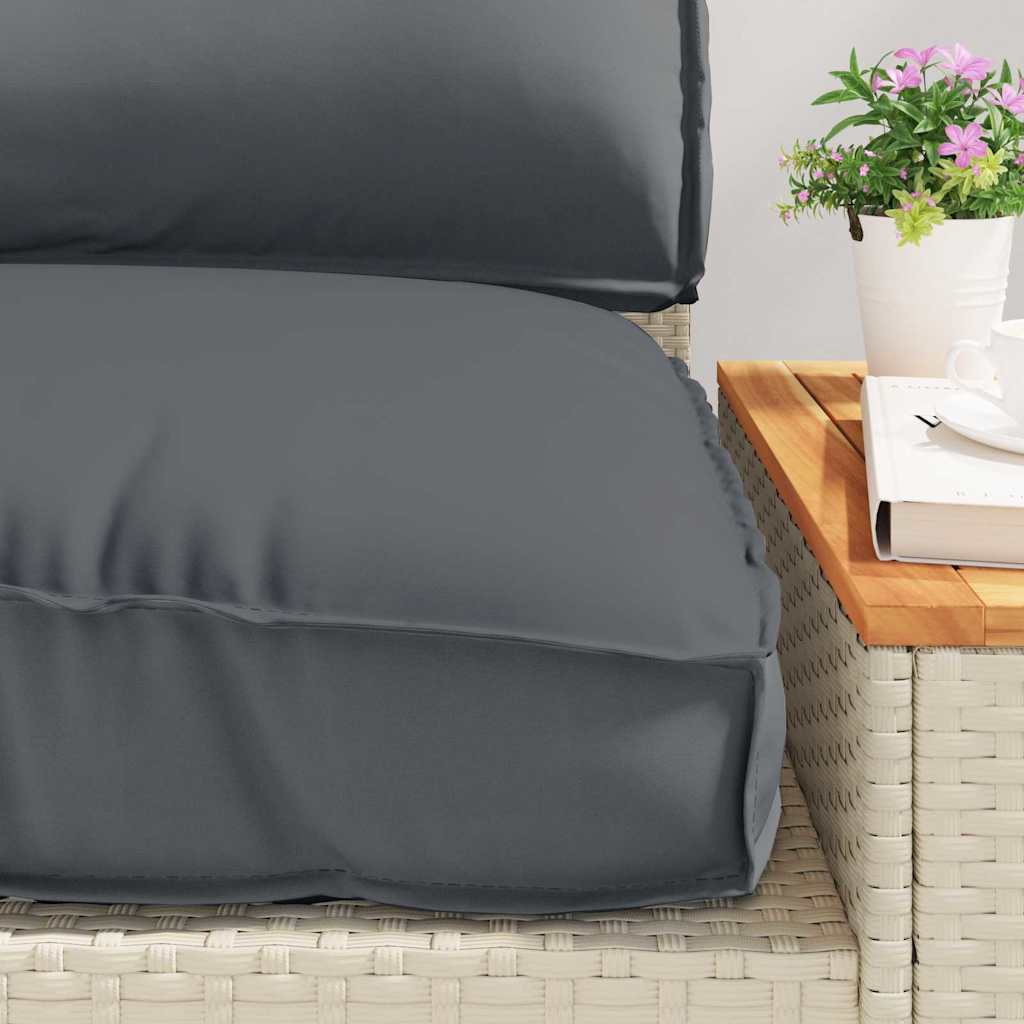 vidaXL Pallet Kissen Set 3 pcs Anthrazit 120 x 80 x 12 cm Oxford Stoff