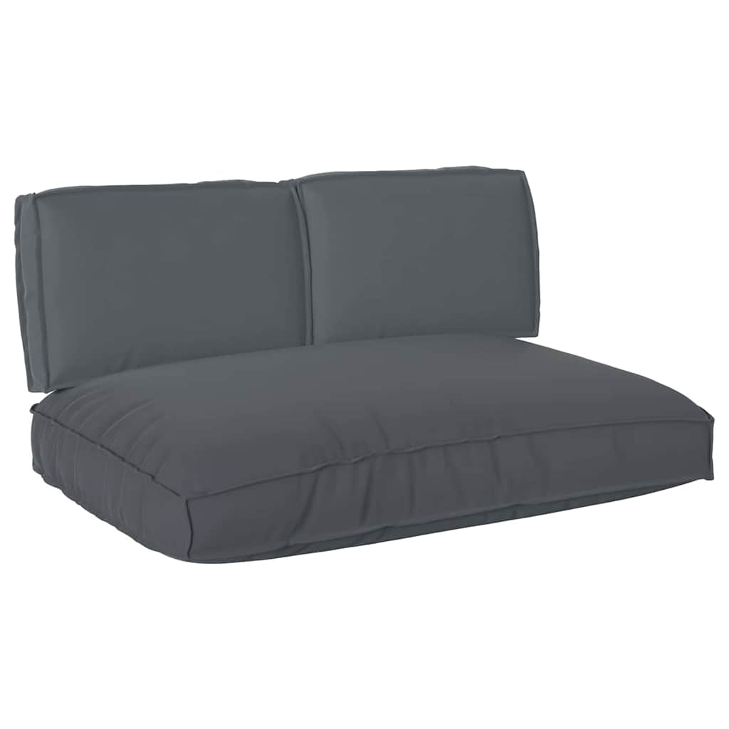 vidaXL Pallet Kissen Set 3 pcs Anthrazit 120 x 80 x 12 cm Oxford Stoff