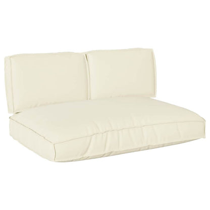 vidaXL Pallet Kissen Set 3 pcs Creme 120 x 80 x 12 cm Oxford Stoff