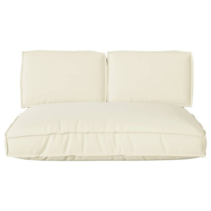 vidaXL Pallet Kissen Set 3 pcs Creme 120 x 80 x 12 cm Oxford Stoff