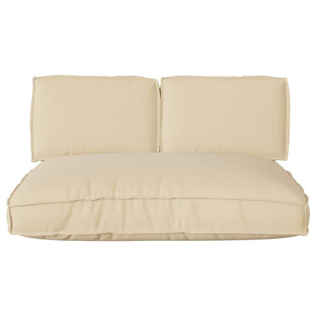 vidaXL Pallet Kissen Set 3 pcs Beige 120 x 80 x 12 cm Oxford Stoff