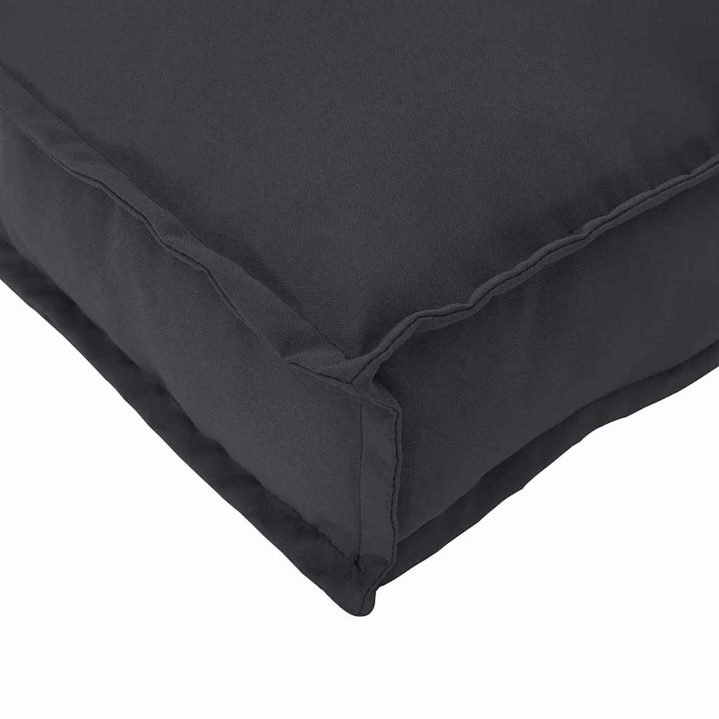 vidaXL Pallet Kissen Set 3 pcs Schwarz 120 x 80 x 12 cm Oxford Stoff