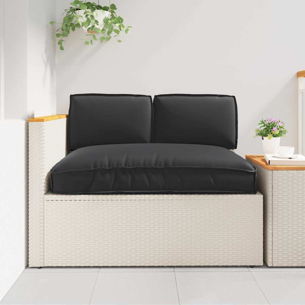 vidaXL Pallet Kissen Set 3 pcs Schwarz 120 x 80 x 12 cm Oxford Stoff