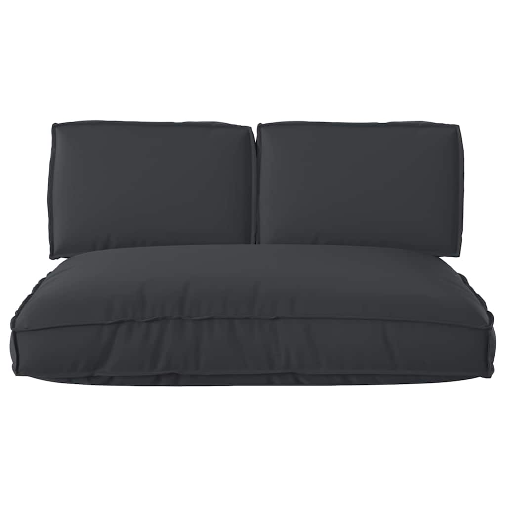 vidaXL Pallet Kissen Set 3 pcs Schwarz 120 x 80 x 12 cm Oxford Stoff