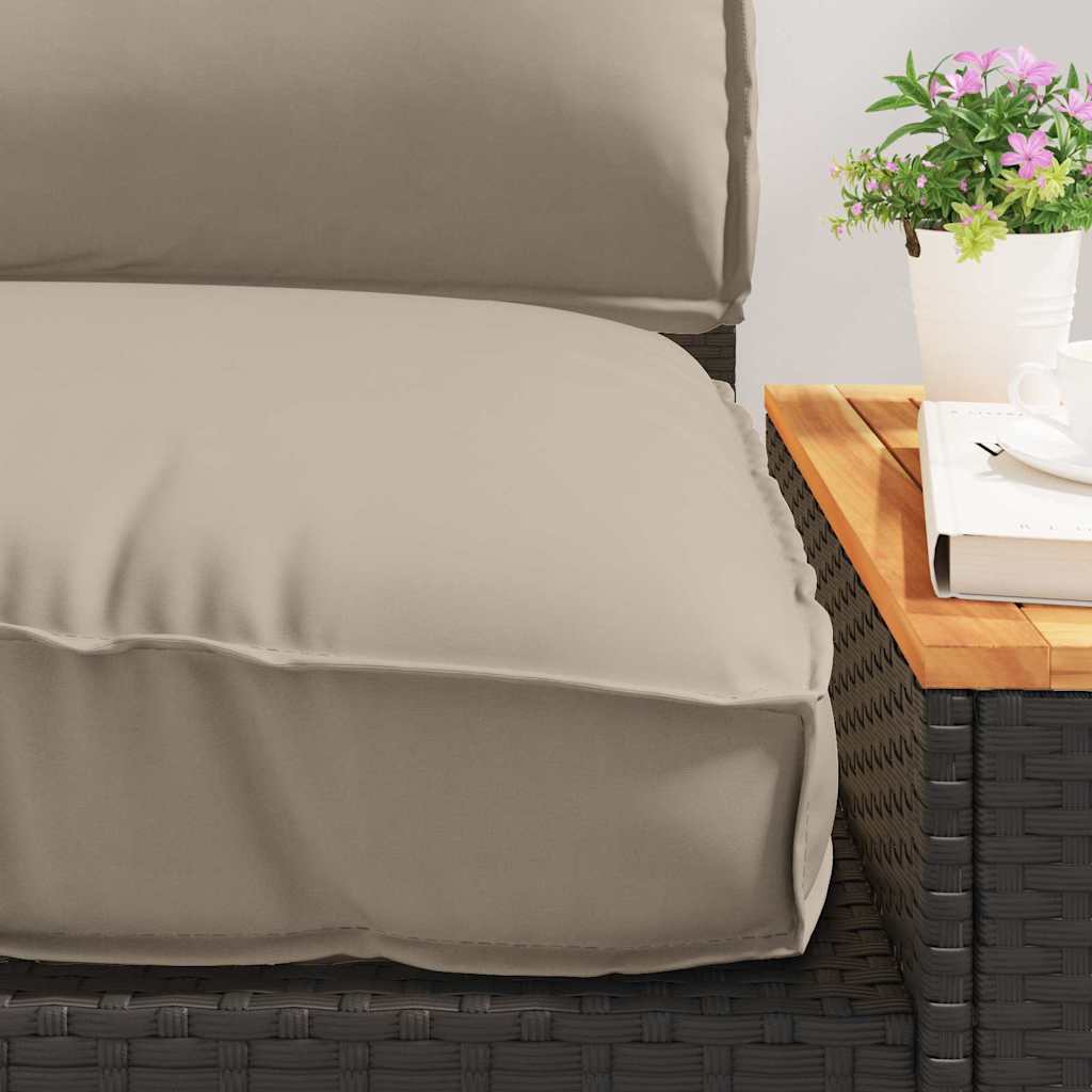 vidaXL Kissenset 3 pcs Taupe Oxford-Stoff