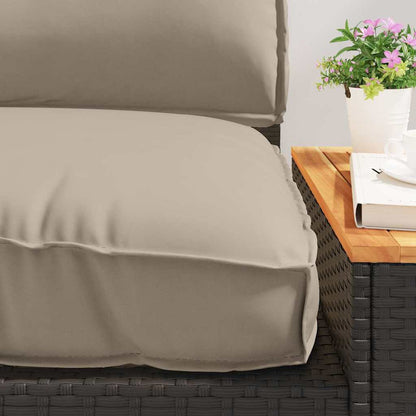 vidaXL Kissenset 3 pcs Taupe Oxford-Stoff