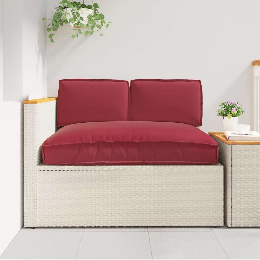 vidaXL Pallet Kissen Set 3 pcs Weinrot 120 x 80 x 12 cm Oxford Stoff