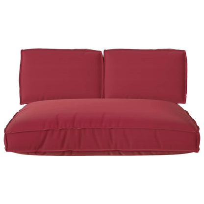 vidaXL Pallet Kissen Set 3 pcs Weinrot 120 x 80 x 12 cm Oxford Stoff