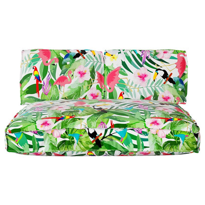 vidaXL Kissenset Floral 3 pcs Mehrfarbig Oxford-Stoff
