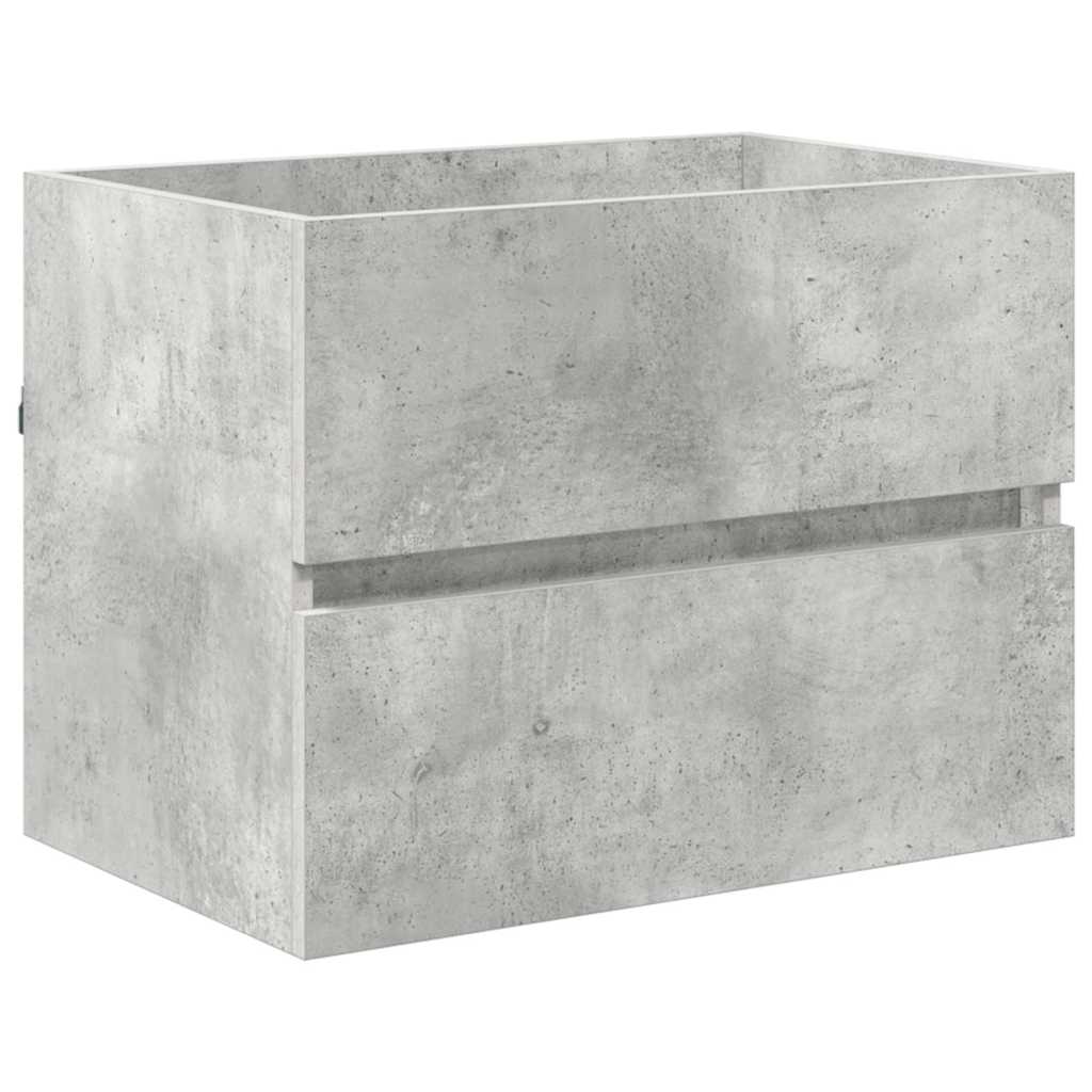 Badezimmermöbel-Set Beton Grau 60 x 38,3 x 45 cm Holzwerkstoff