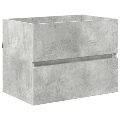 Badezimmermöbel-Set Beton Grau 60 x 38,3 x 45 cm Holzwerkstoff