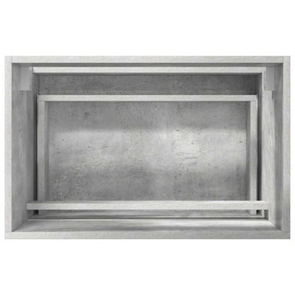Badezimmermöbel-Set Beton Grau 60 x 38,3 x 45 cm Holzwerkstoff