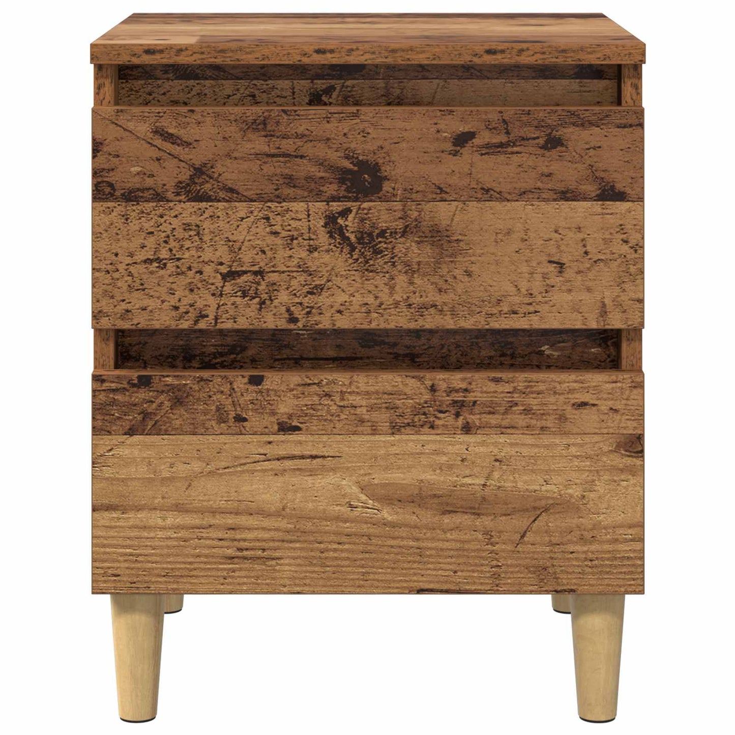 vidaXL Bettschrank Altholz 40 x 35 x 50 cm Holzwerkstoff