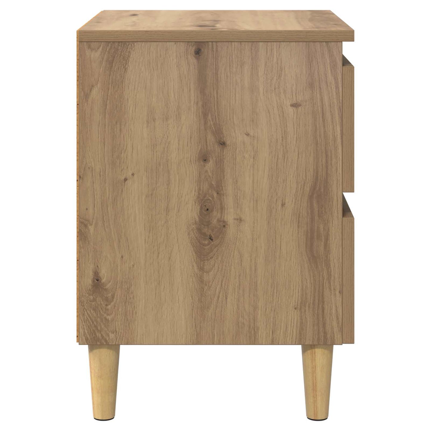 vidaXL Bettschränke 2 pcs Artisan-Eiche 40 x 35 x 50 cm Holzwerkstoff
