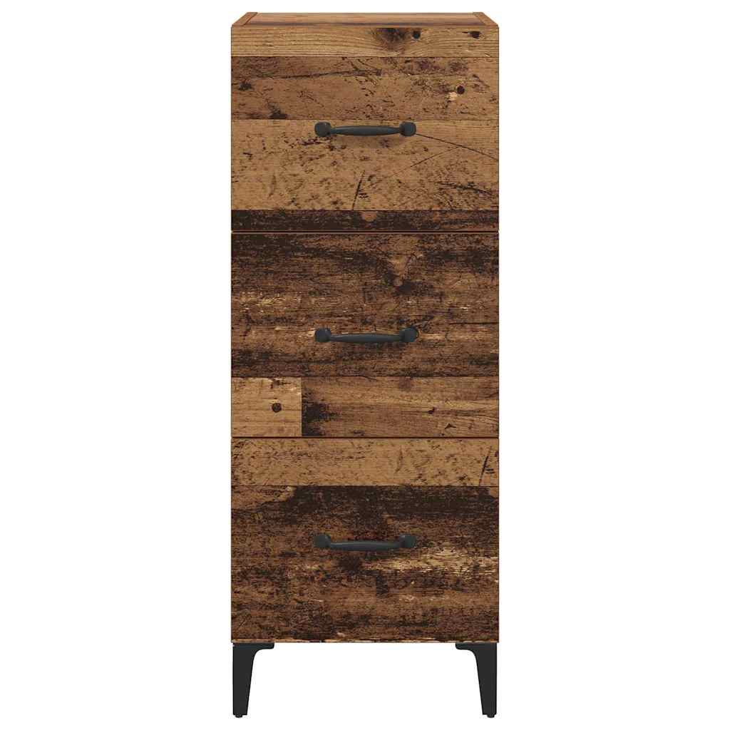 vidaXL Sideboard Altholz 34,5 x 34 x 90 cm Holzwerkstoff