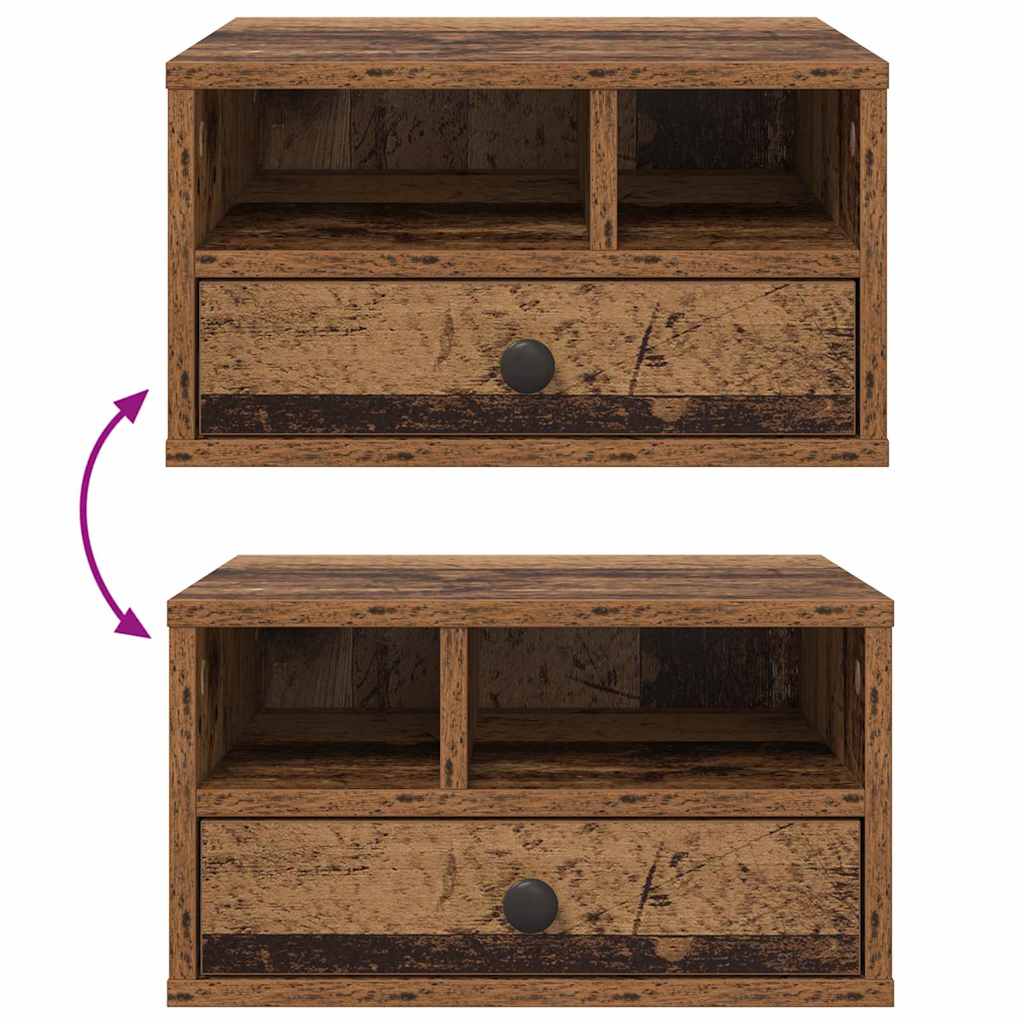 Druckerständer Altholz 40 x 32 x 24 cm Holzwerkstoff