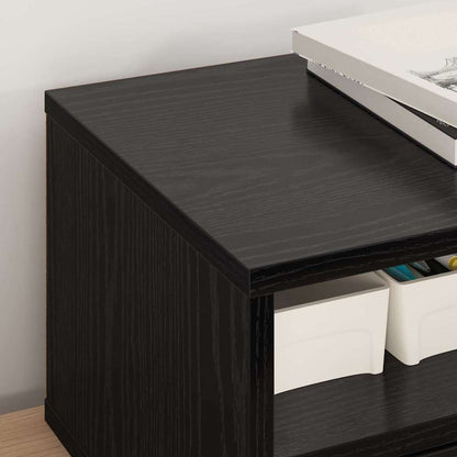 Druckerständer Schwarz Eichen-Optik 40 x 32 x 24 cm