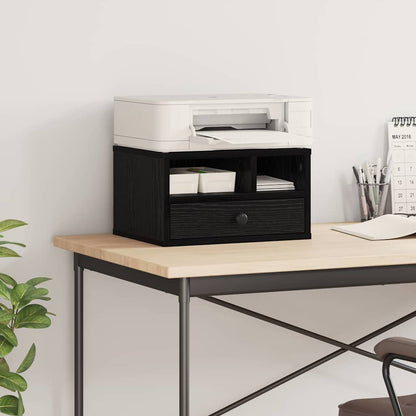 Druckerständer Schwarz Eichen-Optik 40 x 32 x 24 cm