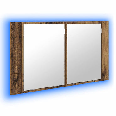 vidaXL Armoire de toilette murale en bois de récupération 80 x 12 x 45 cm Matériau à base de bois