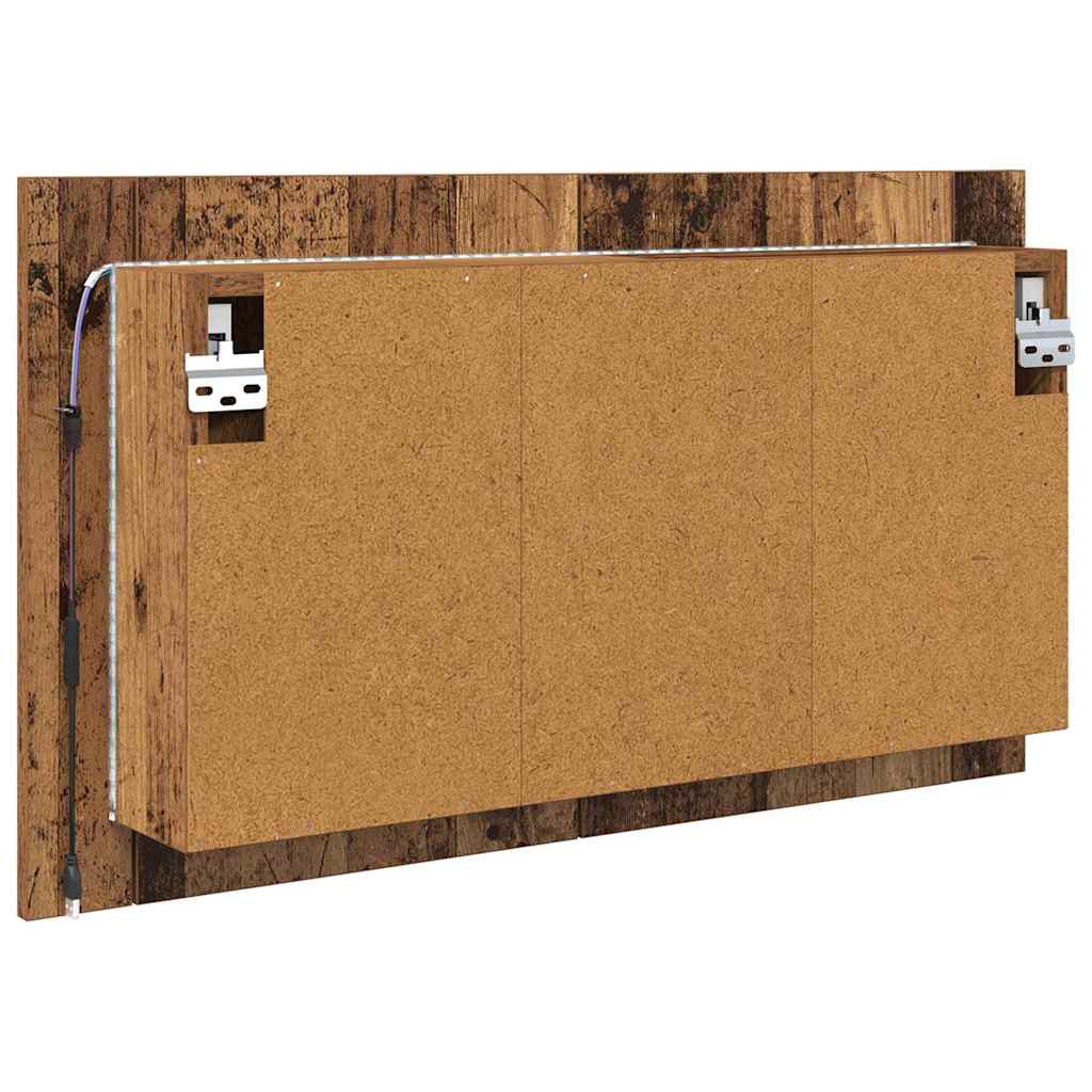 vidaXL Armoire de toilette murale en bois de récupération 80 x 12 x 45 cm Matériau à base de bois