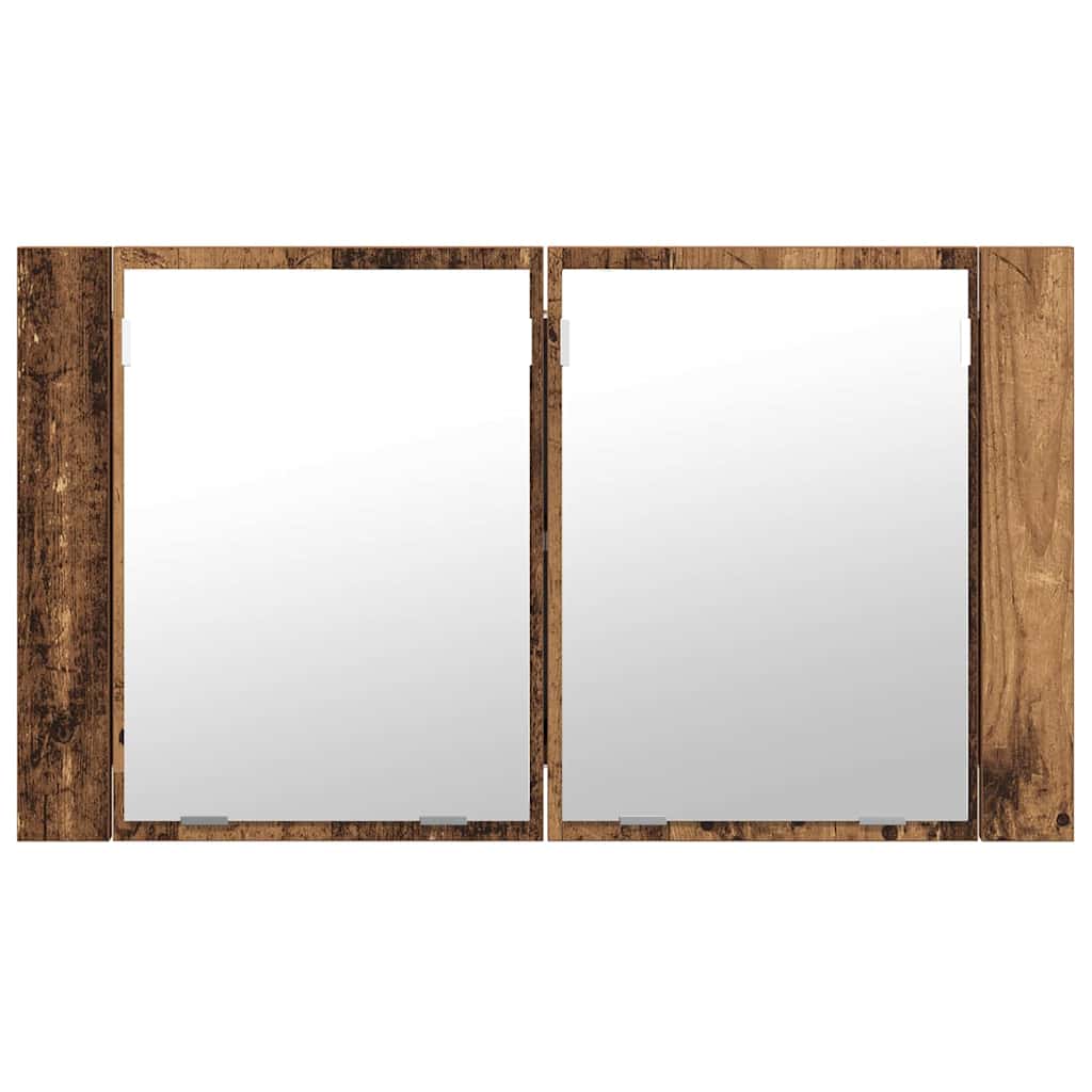 vidaXL Armoire de toilette murale en bois de récupération 80 x 12 x 45 cm Matériau à base de bois