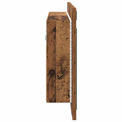 vidaXL Armoire de toilette murale en bois de récupération 80 x 12 x 45 cm Matériau à base de bois