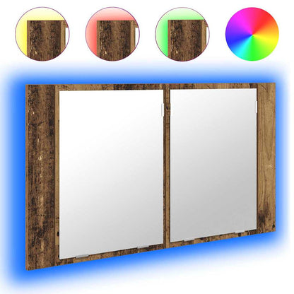 vidaXL Armoire de toilette murale en bois de récupération 80 x 12 x 45 cm Matériau à base de bois